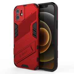 Punk Armor 2 in 1 PC + TPU Shockproof Case with Invisible Holder, For iPhone 12 mini, For iPhone 12, For iPhone 12 Pro, For iPhone 12 Pro Max