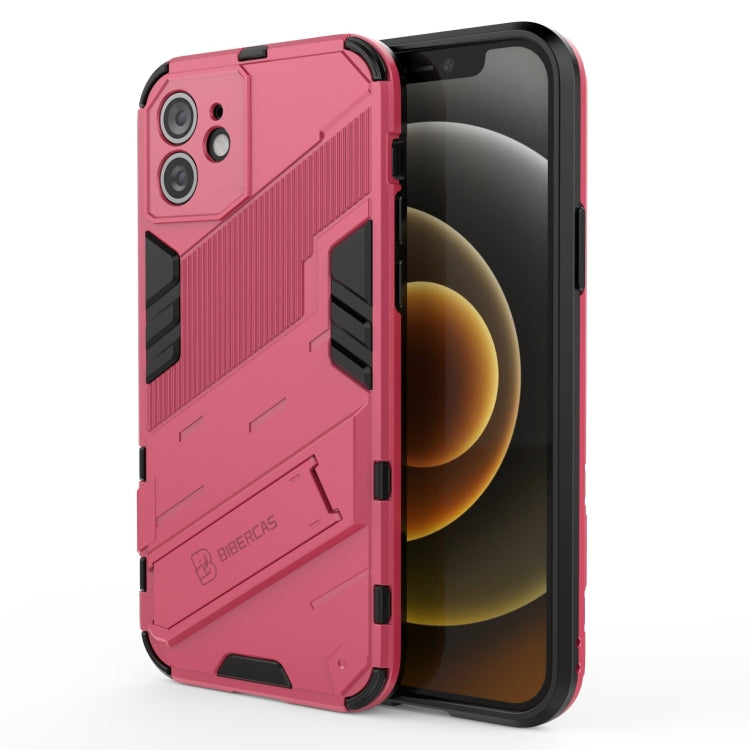 Punk Armor 2 in 1 PC + TPU Shockproof Case with Invisible Holder, For iPhone 12 mini, For iPhone 12, For iPhone 12 Pro