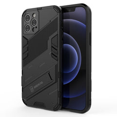 Punk Armor 2 in 1 PC + TPU Shockproof Case with Invisible Holder, For iPhone 12 mini, For iPhone 12, For iPhone 12 Pro, For iPhone 12 Pro Max