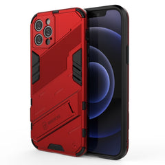 Punk Armor 2 in 1 PC + TPU Shockproof Case with Invisible Holder, For iPhone 12 mini, For iPhone 12, For iPhone 12 Pro, For iPhone 12 Pro Max