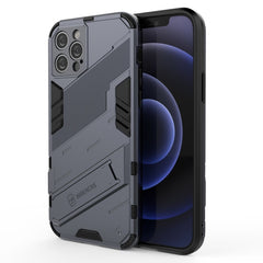 Punk Armor 2 in 1 PC + TPU Shockproof Case with Invisible Holder, For iPhone 12 mini, For iPhone 12, For iPhone 12 Pro, For iPhone 12 Pro Max