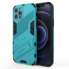 Punk Armor 2 in 1 PC + TPU Shockproof Case with Invisible Holder, For iPhone 12 mini, For iPhone 12, For iPhone 12 Pro, For iPhone 12 Pro Max