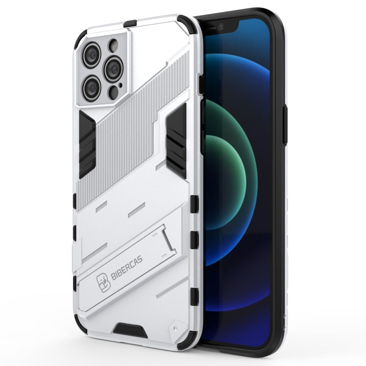 Punk Armor 2 in 1 PC + TPU Shockproof Case with Invisible Holder, For iPhone 12 Pro Max, For iPhone 11 Pro, For iPhone 11