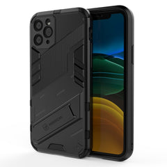 Punk Armor 2 in 1 PC + TPU Shockproof Case with Invisible Holder, For iPhone 11 Pro, For iPhone 11, For iPhone 11 Pro Max, For iPhone X / XS