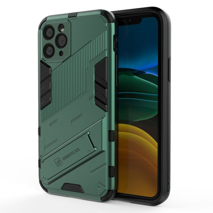 Punk Armor 2 in 1 PC + TPU Shockproof Case with Invisible Holder, For iPhone 12 Pro Max, For iPhone 11 Pro, For iPhone 11