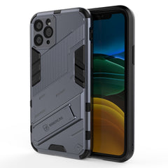 Punk Armor 2 in 1 PC + TPU Shockproof Case with Invisible Holder, For iPhone 11 Pro, For iPhone 11, For iPhone 11 Pro Max, For iPhone X / XS