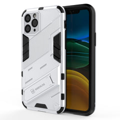 Punk Armor 2 in 1 PC + TPU Shockproof Case with Invisible Holder, For iPhone 11 Pro, For iPhone 11, For iPhone 11 Pro Max, For iPhone X / XS