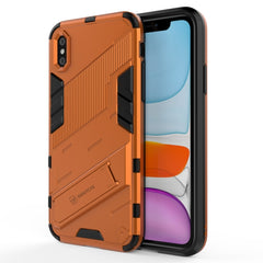 Punk Armor 2 in 1 PC + TPU Shockproof Case with Invisible Holder, For iPhone 11 Pro, For iPhone 11, For iPhone 11 Pro Max, For iPhone X / XS