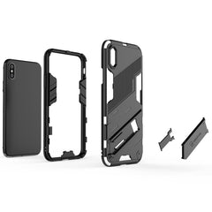 Punk Armor 2 in 1 PC + TPU Shockproof Case with Invisible Holder, For iPhone XR, For iPhone XS Max, For iPhone 6 & 6s, For iPhone 6 Plus & 6s  Plus