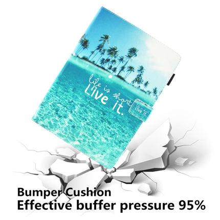 For iPad 10.2 inch Coloured Drawing Pattern Horizontal Flip Leather Case with Holder & Card Slots & Photo Frame