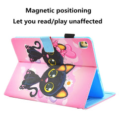 For iPad 10.2 inch Coloured Drawing Pattern Horizontal Flip Leather Case with Holder & Card Slots & Photo Frame