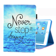 For iPad 10.2 inch Coloured Drawing Pattern Horizontal Flip Leather Case with Holder & Card Slots & Photo Frame