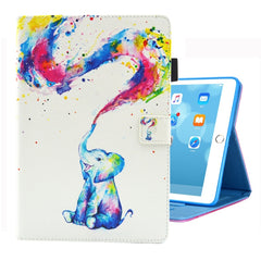 For iPad 10.2 inch Coloured Drawing Pattern Horizontal Flip Leather Case with Holder & Card Slots & Photo Frame