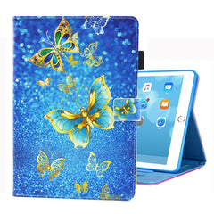 For iPad 10.2 inch Coloured Drawing Pattern Horizontal Flip Leather Case with Holder & Card Slots & Photo Frame