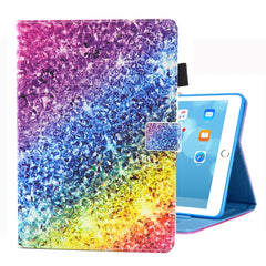 For iPad 10.2 inch Coloured Drawing Pattern Horizontal Flip Leather Case with Holder & Card Slots & Photo Frame