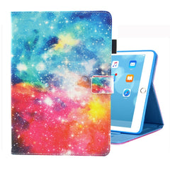 For iPad 10.2 inch Coloured Drawing Pattern Horizontal Flip Leather Case with Holder & Card Slots & Photo Frame