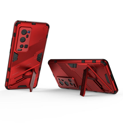 Punk Armor 2 in 1 PC + TPU Shockproof Case with Invisible Holder, For vivo X60 Pro Plus 5G