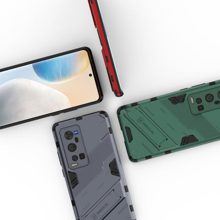 Punk Armor 2 in 1 PC + TPU Shockproof Case with Invisible Holder, For vivo X60 Pro Plus 5G