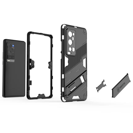 Punk Armor 2 in 1 PC + TPU Shockproof Case with Invisible Holder, For vivo X60 Pro Plus 5G