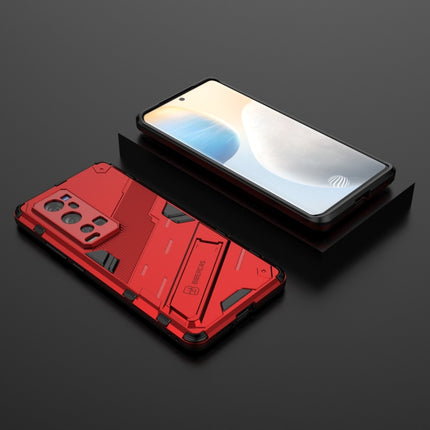 Punk Armor 2 in 1 PC + TPU Shockproof Case with Invisible Holder, For vivo X60 Pro Plus 5G