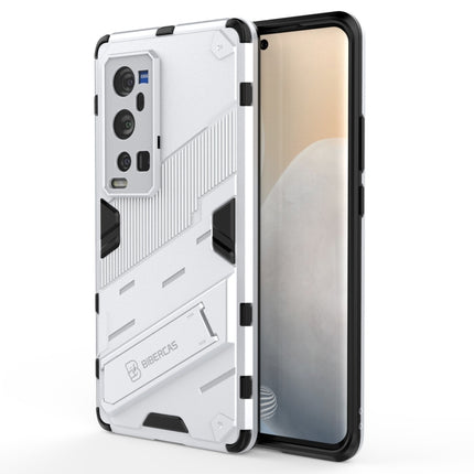 Punk Armor 2 in 1 PC + TPU Shockproof Case with Invisible Holder, For vivo X60 Pro Plus 5G