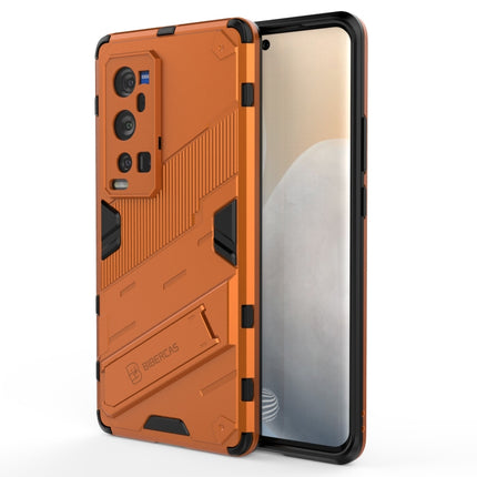 Punk Armor 2 in 1 PC + TPU Shockproof Case with Invisible Holder, For vivo X60 Pro Plus 5G