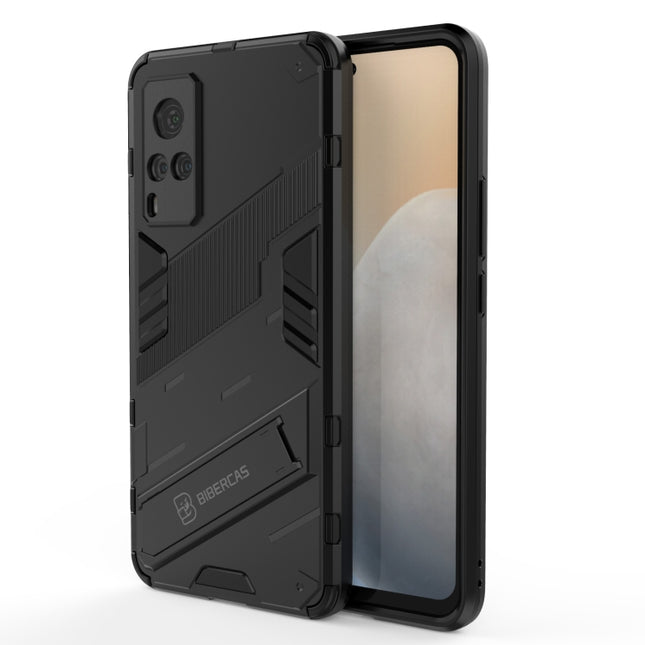 Punk Armor 2 in 1 PC + TPU Shockproof Case with Invisible Holder, For vivo X60 5G, For vivo Y51(2020 Indian Version), For vivo X60 Pro Plus 5G