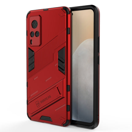 Punk Armor 2 in 1 PC + TPU Shockproof Case with Invisible Holder, For vivo X60 5G, For vivo Y51(2020 Indian Version), For vivo X60 Pro