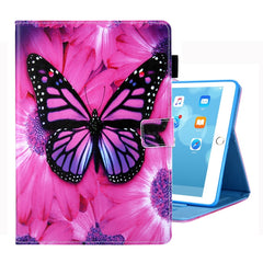 For iPad 10.2 inch Coloured Drawing Pattern Horizontal Flip Leather Case with Holder & Card Slots & Photo Frame