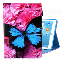 For iPad 10.2 inch Coloured Drawing Pattern Horizontal Flip Leather Case with Holder & Card Slots & Photo Frame