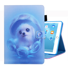 For iPad 10.2 inch Coloured Drawing Pattern Horizontal Flip Leather Case with Holder & Card Slots & Photo Frame