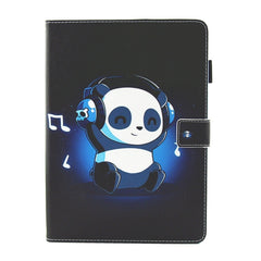 For iPad 10.2 inch Coloured Drawing Pattern Horizontal Flip Leather Case with Holder & Card Slots & Photo Frame