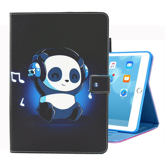 For iPad 10.2 inch Coloured Drawing Pattern Horizontal Flip Leather Case with Holder & Card Slots & Photo Frame