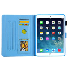 For iPad 10.2 inch Coloured Drawing Pattern Horizontal Flip Leather Case with Holder & Card Slots & Photo Frame