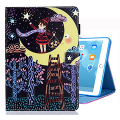 For iPad 10.2 inch Coloured Drawing Pattern Horizontal Flip Leather Case with Holder & Card Slots & Photo Frame