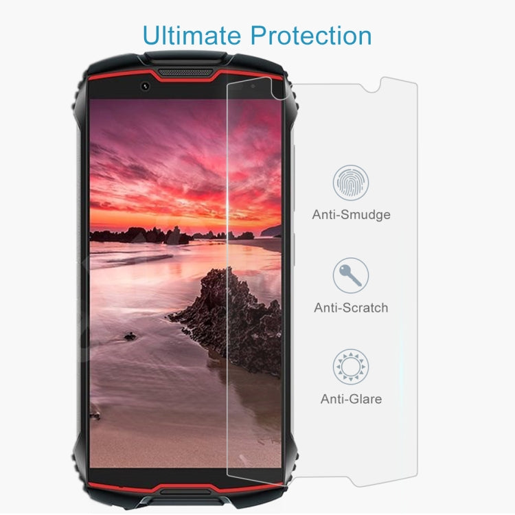 50 PCS 0.26mm 9H Surface Hardness 2.5D Explosion-proof Tempered Glass Non-full Screen Film