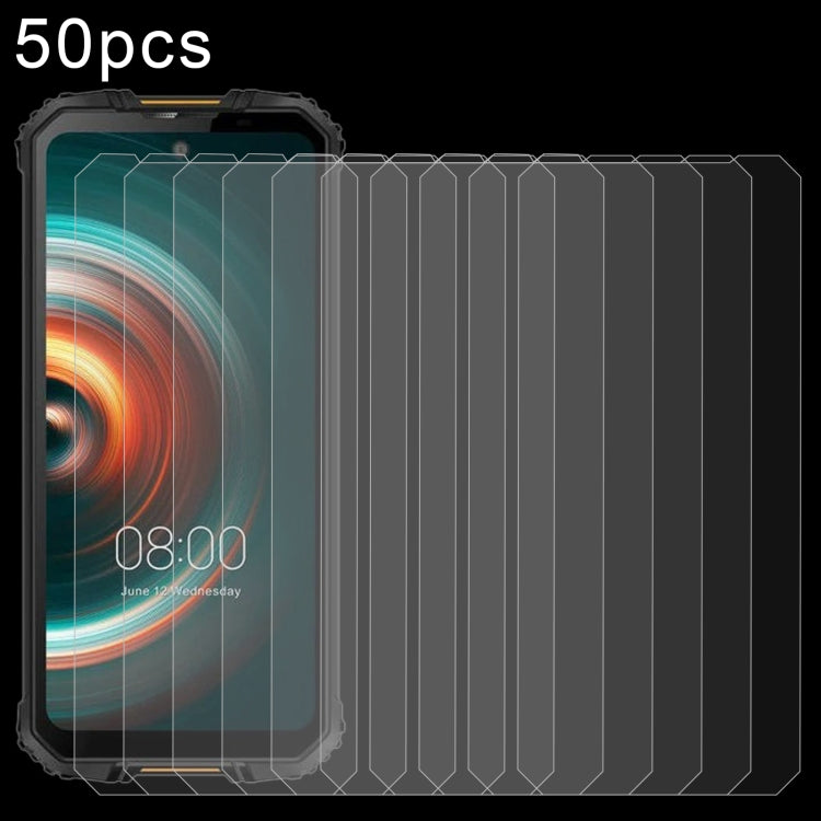 50 PCS 0.26mm 9H Surface Hardness 2.5D Explosion-proof Tempered Glass Non-full Screen Film