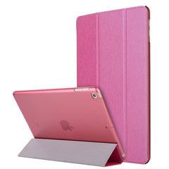 For iPad 10.2 inch Silk Texture Horizontal Flip Magnetic PU Leather Case, with Three-folding Holder & Sleep / Wake-up Function, For iPad 10.2 2021 / 2020 / 2019