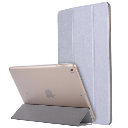 For iPad 10.2 inch Silk Texture Horizontal Flip Magnetic PU Leather Case, with Three-folding Holder & Sleep / Wake-up Function, For iPad 10.2 2021 / 2020 / 2019