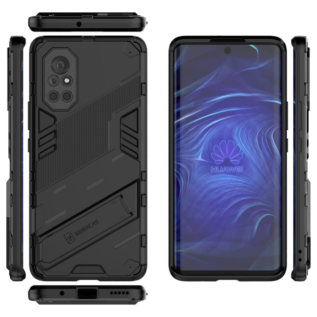 Punk Armor 2 in 1 PC + TPU Shockproof Case with Invisible Holder, For Huawei Nova 8, For Honor V40, For Huawei Mate 40