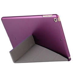 For iPad 10.2 inch Silk Texture Horizontal Deformation Flip Leather Case with Holder