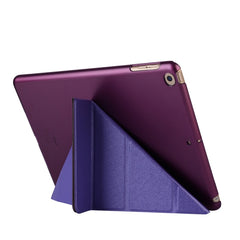 For iPad 10.2 inch Silk Texture Horizontal Deformation Flip Leather Case with Holder