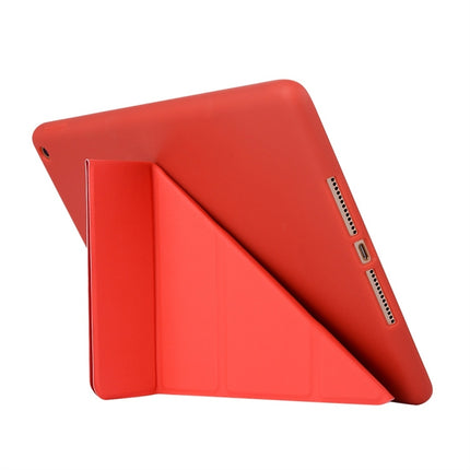 Für iPad 10,2 Zoll TPU Horizontal Deformation Flip Ledertasche mit Halter