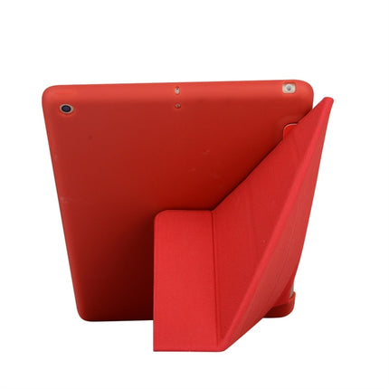 Für iPad 10,2 Zoll TPU Horizontal Deformation Flip Ledertasche mit Halter