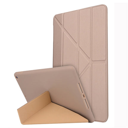 Für iPad 10,2 Zoll TPU Horizontal Deformation Flip Ledertasche mit Halter