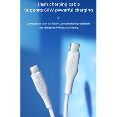 JOYROOM S-1230M3 60W PD Typ-C / USB-C auf Typ-C / USB-C Schnellladedatenkabel, 1,2m, 1,8m