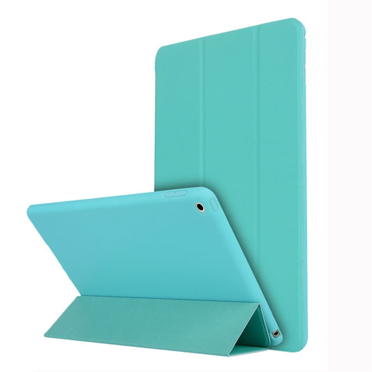 For iPad 10.2 inch TPU Horizontal Flip Leather Case, with Three-folding Holder, For iPad 10.2 2021 / 2020 / 2019