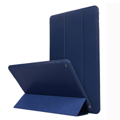 For iPad 10.2 inch TPU Horizontal Flip Leather Case, with Three-folding Holder, For iPad 10.2 2021 / 2020 / 2019