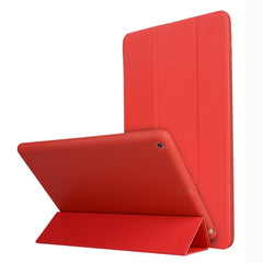 For iPad 10.2 inch TPU Horizontal Flip Leather Case, with Three-folding Holder, For iPad 10.2 2021 / 2020 / 2019