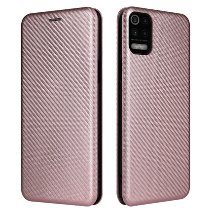 Carbon Fiber Texture Magnetic Horizontal Flip TPU + PC + PU Leather Case with Card Slot, For LG K53, For LG Stylo 7 5G, For Xiaomi Redmi K40 / K40 Pro, For Motorola Moto G30 / G10